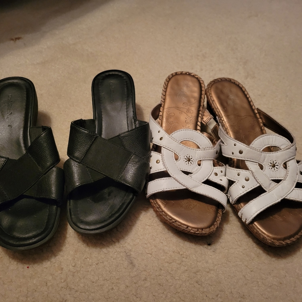 2 pair womes shoes